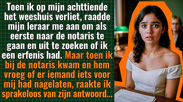 Toen ik het weeshuis verliet, raadde mijn leraar me aan om als eerste naar de notaris te gaan. Maar…