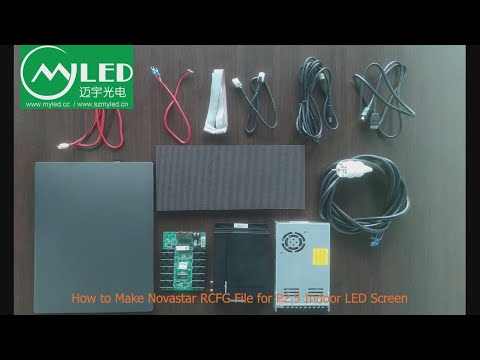 How to make Novastar RCFG File for P2 5 LED modules Nova LCT