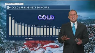 Strong cold front arrives Monday night, moisture follows Tuesday