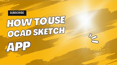 How to use Ocad Sketch App | Zahra Tech