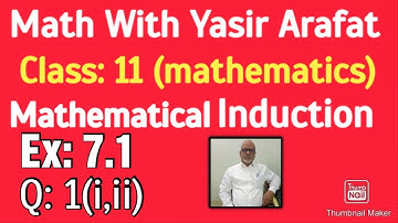 Class 11 mathematics|Mathematical Induction | Ex 7.1 | Q 1 ( i,ii ) |
