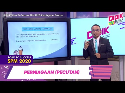 DIDIKTV Road To Success SPM 2020 |  Perniagaan (Pecutan)