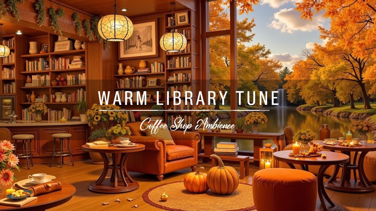 Уютная атмосфера кафе для осенней учебы и отдыха