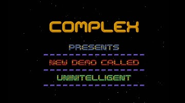 Commodore Amiga demo: Complex - Unintelligent Intro (1990)
