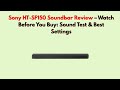 Sony HT-SF150 Soundbar Review – Watch Before You Buy: Sound Test & Best Settings