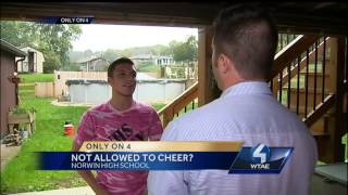 Champion cheerleader banned from cheering his senior year