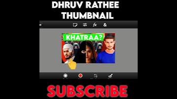 how to make thumbnail like Dhruv Rathi #shorts #short