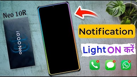 How to Turn ON Notification Light in iQOO Neo 10R / iQOO Neo 10R Ambient Light Effect Kaise ON Kare