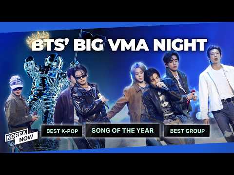 BTS sweeps three awards at the MTV VMAs