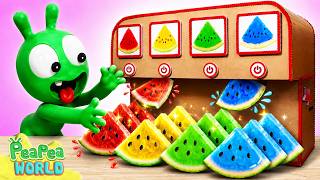 Colorful Watermelon Vending Machine 🍉 Pea Pea Kids Cartoon