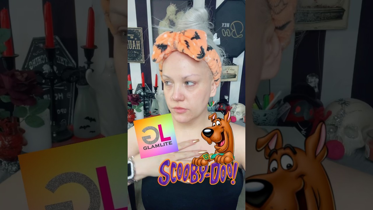 Half awake Scooby Doo photo shoot makeup Glamlite 