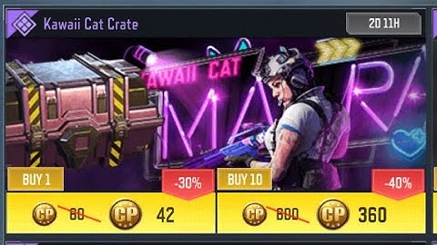 NEW CRATE! Kawaii Cat Crate | Mara - "Notice Meow" & S36 - "Heartbreaker" | COD Mobile
