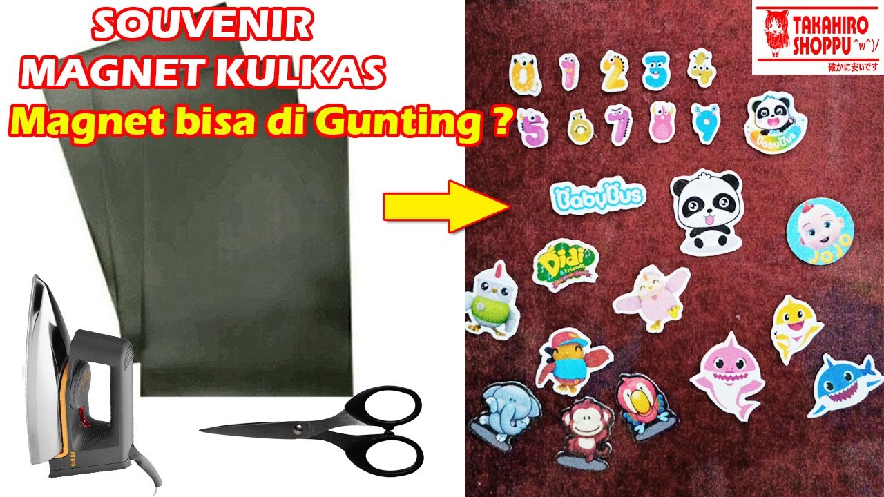 Bikin MERCHANDISE Dari Magnet Yang Bisa Digunting dan Setrika !!!