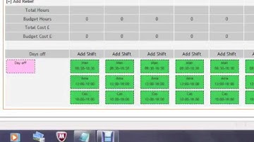 ShopWorks Demo  - Building A Rota