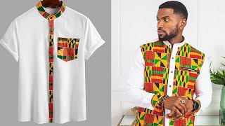 Mishono ya mashati ya vitenge ya wanaume 2022 / African print men shirt styles 2022