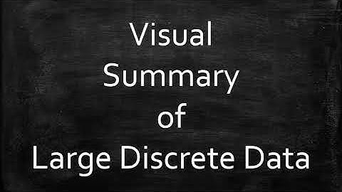 Visual Summary of Large Discrete Data
