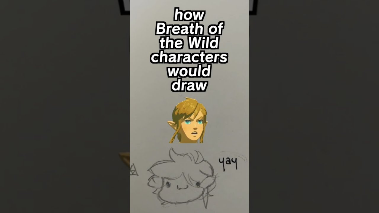 how botw characters would draw link 