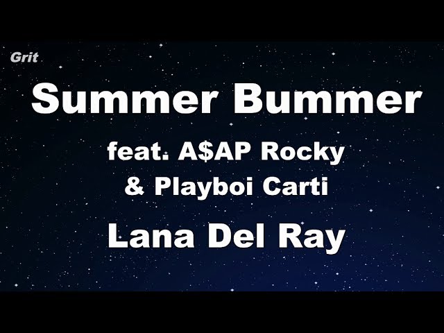 Lana Del Rey – Summer Bummer Lyrics