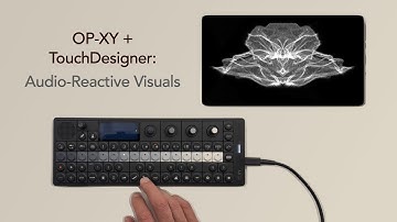OP-XY and TouchDesigner: Audio-reactive visuals