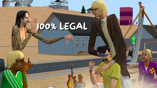bill opened a clinic using the "stretchskeleton" cheat (worst business ever) | the sims 2 screenshot 1