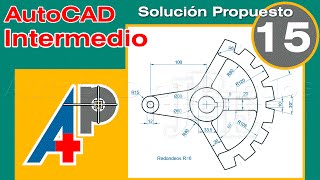 Solución Propuesto 15  AutoCAD Intermedio