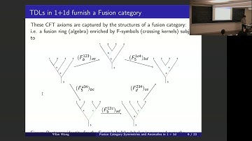 Yifan Wang | Fusion Category Symmetries and Anomalies in 1+1d