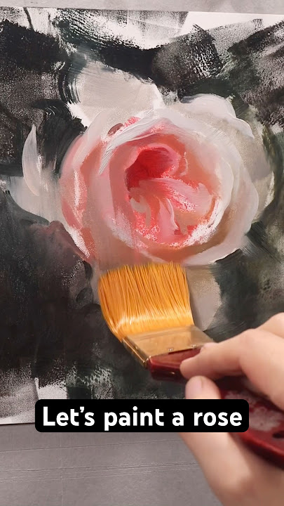 Rose painting process #oilpaintingart #flowerpainting #paintingprocess #paintingtechniques