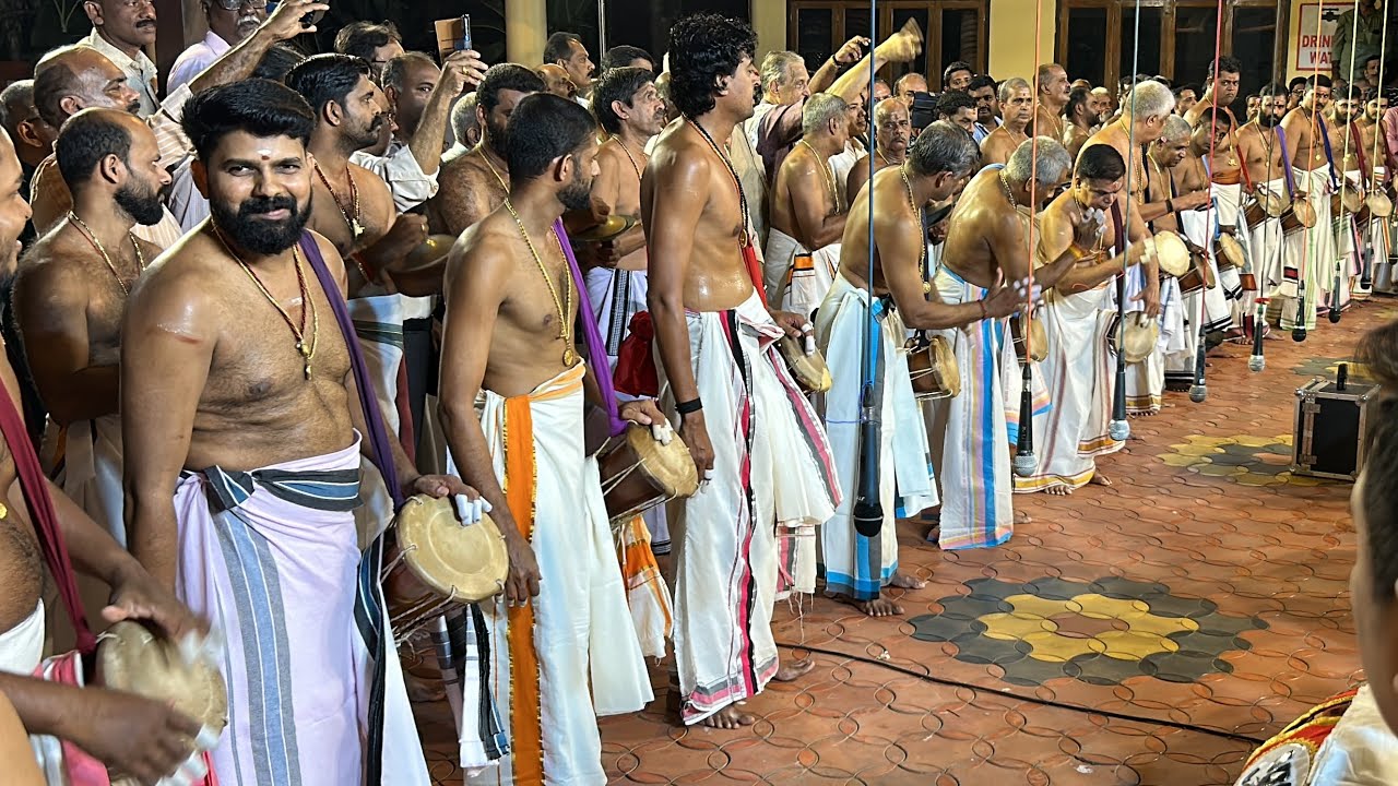 കാലടി പഞ്ചവാദ്യം 2023 - പതികാലം തിമില താളവട്ടം - വൈക്കം ചന്ദ്രൻ മാരാർ & ടീം