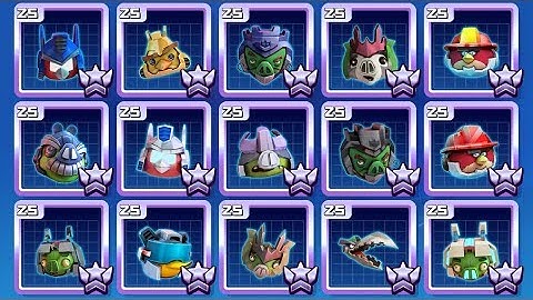 Angry Birds Transformers ALL Characters Unlocked Overpowered Promoted Max Rank