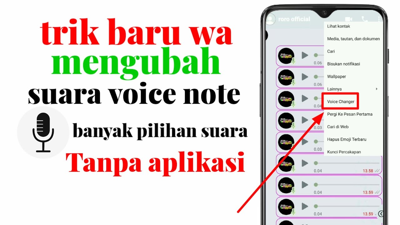 Tanpa Aplikasi? Cara Mengubah Pesan Suara Whatsapp ~ Cara Mengubah Suara Voice Note Whatsapp Terbaru - Youtube