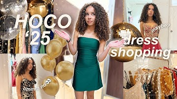 HOCO DRESS SHOPPING 2025 👗 + homecoming proposal ✨ | HOCO 2025 ep1