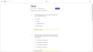 Quiz : Big Data and Machine Learning on Google Cloud