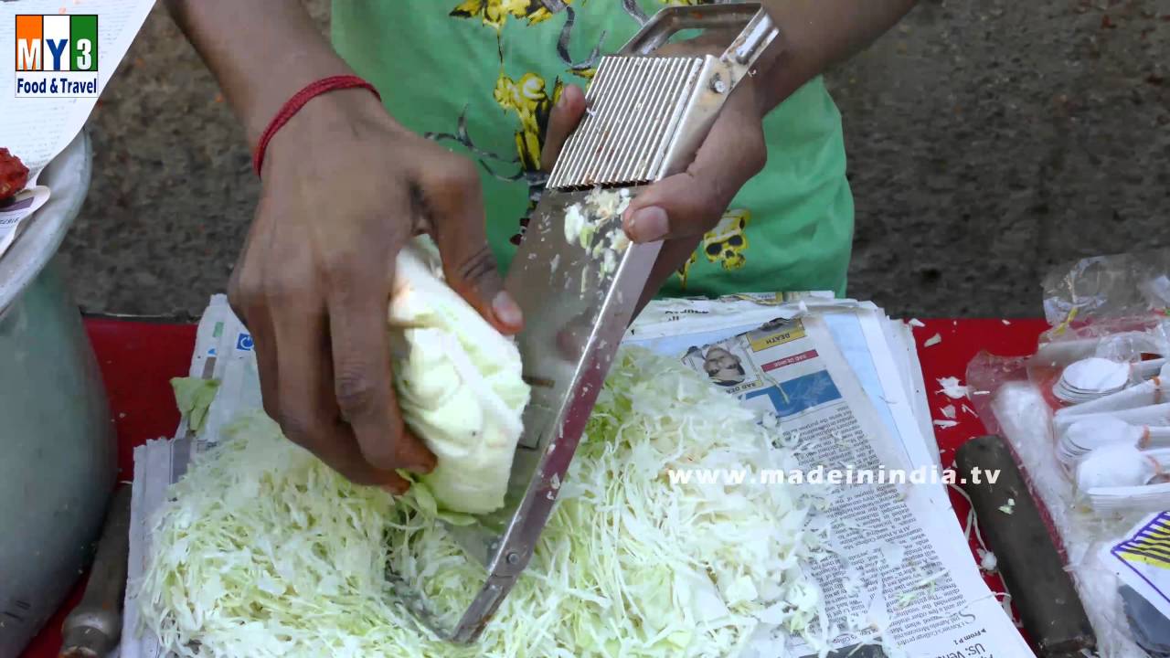 EASY WAY TO CUT CAULIFLOWER | CHOPPING TECHNIQUES | STREET FOODS IN INDIA street food