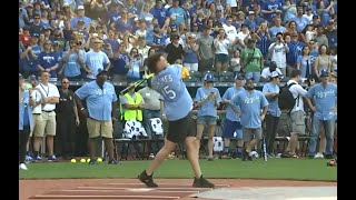 THROWBACK: Patrick Mahomes hits home run in Big Slick softball game