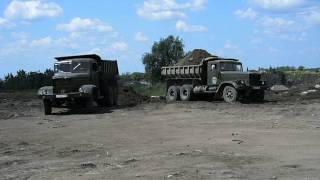 KrAZ-256B1 old soviet dump truck