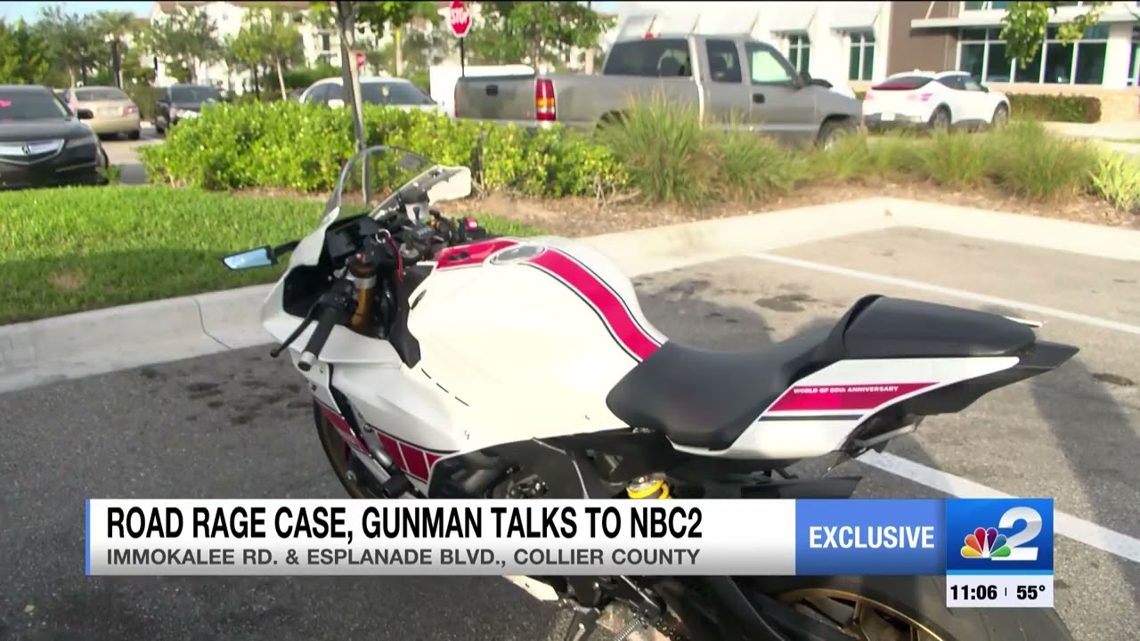 Motorcyclist with gun in Collier County road rage case speaks to