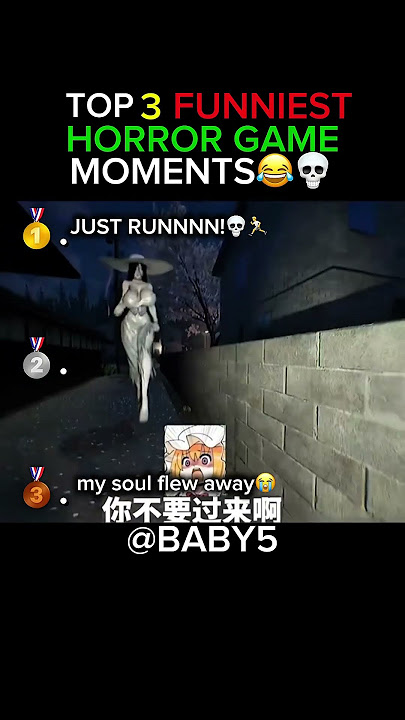Top 3 FUNNIEST Horror Game Moments😂💀(Bro’s got chased by hachishaku lady!)
