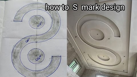 How to mark S shape pop design | S wala design
