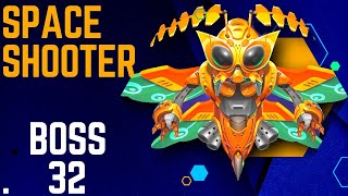 Space Shooter Galaxy Attack Boss Level 32 | Boss 32 Fight- Gameplay IOS & Android