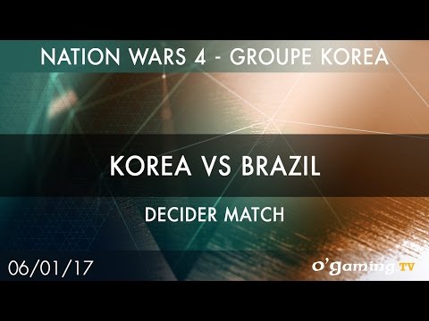 Korea vs Brazil - Nation Wars 4 Groupe Korea - Decider match - Starcraft II - FR