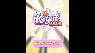 Relax with the Royal Color - Paint by Number. iOS / Android game. Cat Skater screenshot 4