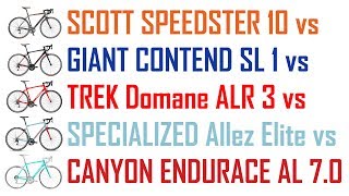 SPEEDSTER VS CONTEND VS DOMANE VS ALLEZ VS ENDURACE