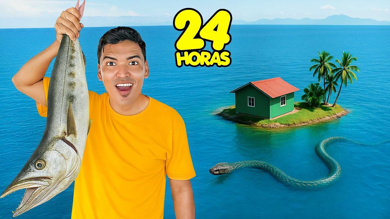 VIVIENDO 24 HORAS EN UNA CASA EN MEDIO DEL MAR 
