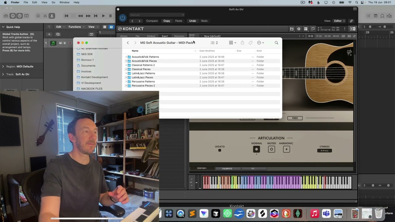 Free MIDI Pack for Realistic Acoustic Guitar Parts!
