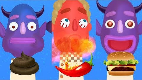 Angel and devil. New view in Sandwich Runner Android Gameplay. The upside-down world