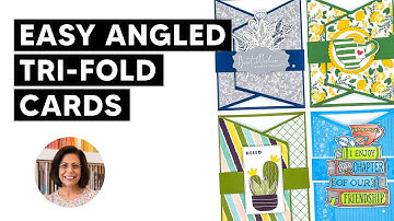 🔴Learn the Easy Way to Create Angled Tri-Fold Cards