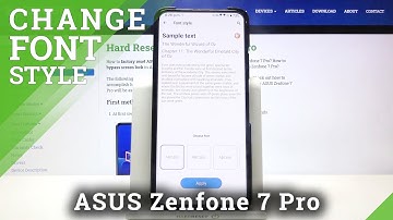 How to Change Style of Font in ASUS Zenfone 7 Pro - Find Different Fonts