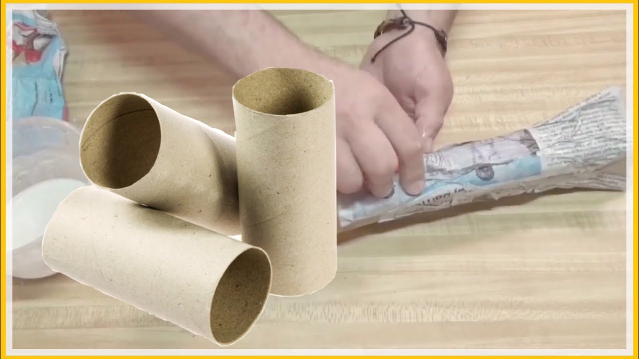 Conquista Leonardoda compresión tubos de cartón de papel higiénico mira el resultado - YouTube