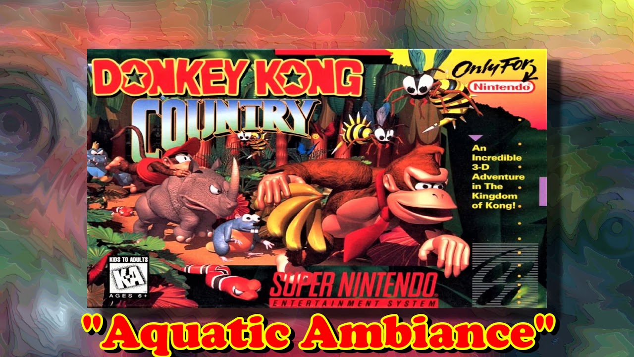 Donkey Kong Country SNES 8 Hours of "Aquatic Ambiance" YouTube
