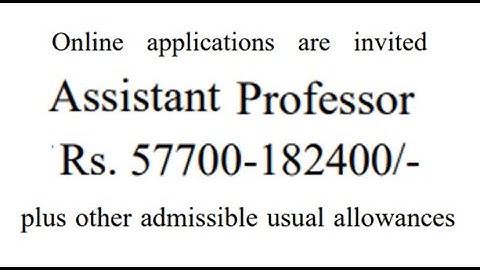 Permanent Assistant Professor Recruitment in Govt. College  with 7th Pay CPC Rs 1,82,400 pm | PG/NET